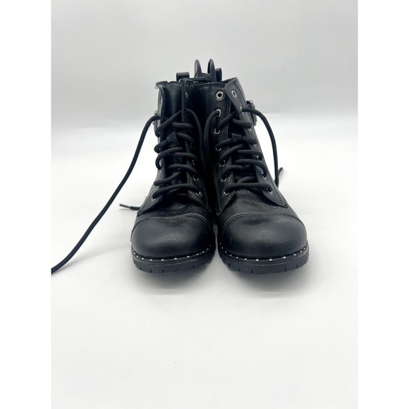 Wonder Nation Black Combat Boots NWOT - Picture 3 of 10
